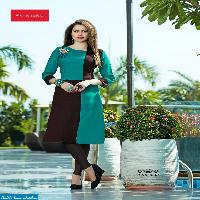 pahervesh niharika vol-2 Wholesale hand printed Ready made long kurtis